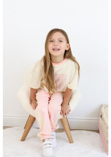 Baskılı Tek Çizgi Eşofman Takım