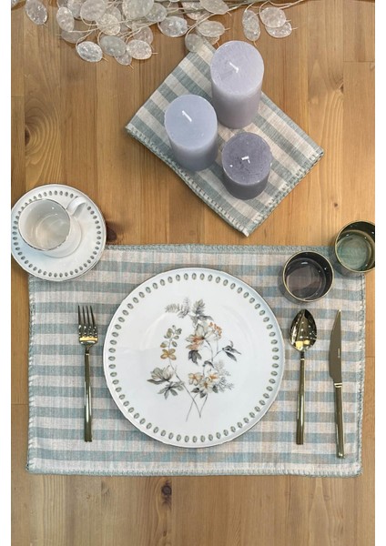 Minnt Yeşili Amerikan Servis Stripe Supla