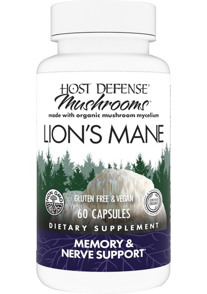 Lions Mane Mushrooms Brain Health Focus Memory Function Immune Nervous System Support