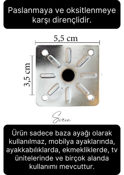 12 Adet Krom Tablalı Ayarlanabilir Baza Koltuk Kanepe Ayağı Mobilya Tv Ünitesi fiyatları
