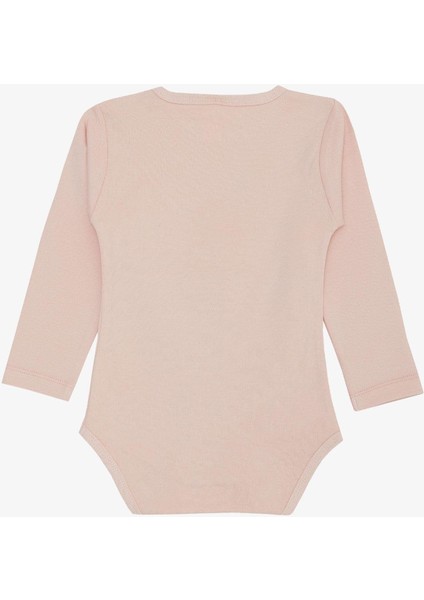 Kız Bebek Çıtçıtlı Zıbın Body Kalpli Bebek Fil Baskılı 9 Ay-3 Yaş, Pudra fiyatları