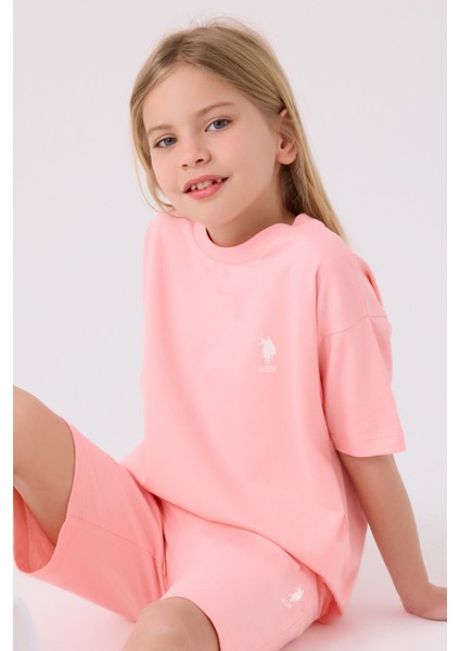 Kız Çocuk Somon Bermuda Takım fiyatları