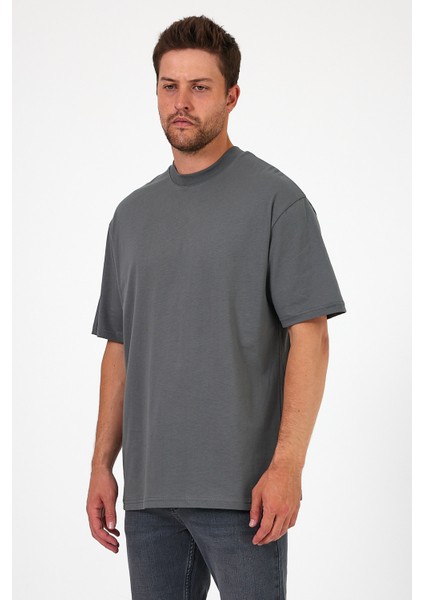 Erkek Bisiklet Yaka Aslan Baskılı T-Shirt 7025 fırsatları
