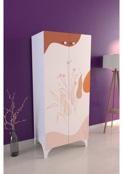 Soft Lines 3 Raflı Çok Amaçlı Dolap Mutfak Salon Banyo Ofis Salon Dolabı Beyaz