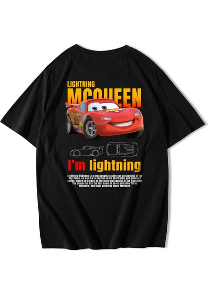 Unisex Oversize Şimşek Mcqueen T-Shirt