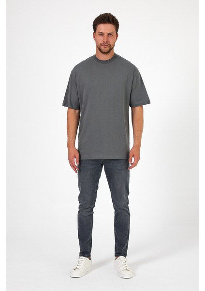 Erkek Bisiklet Yaka Aslan Baskılı T-Shirt 7025 indirimleri