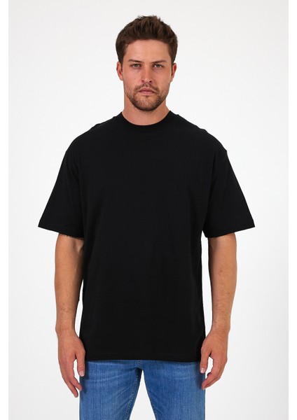 Erkek Bisiklet Yaka Aslan Baskılı T-Shirt 7025