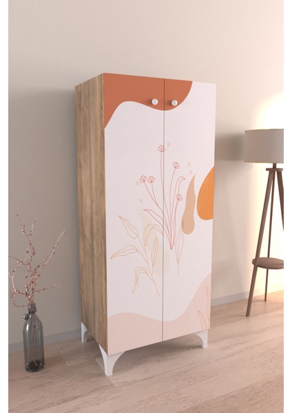Soft Lines 3 Raflı Çok Amaçlı Dolap Mutfak Salon Banyo Ofis Salon Dolabı