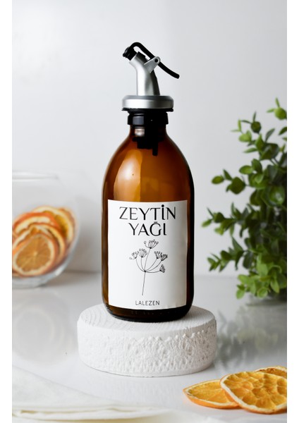 Zeytinyağı Etiketli Cam Şişe 250 ML