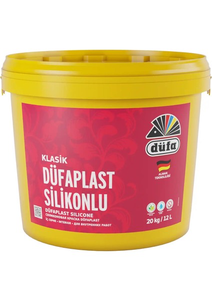 Klasik Düfaplast Silikonlu İç Cephe Duvar Boyası 1179 Kum Beji 12 l