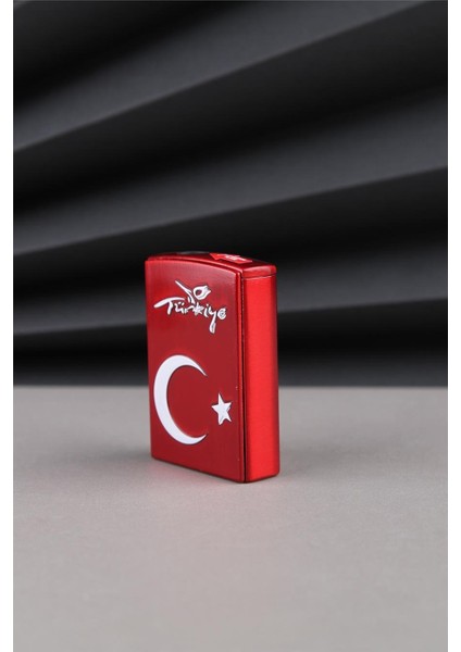 Kırmızı Kaydırmalı Kabartmalı Türkiye Yazılı ve Türk Bayrağı Çakmak 24CSM925MR002 fiyatları