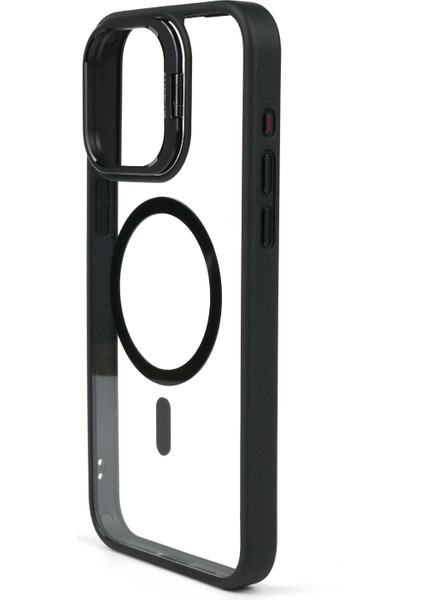 iPhone 13 Pro Max Kılıf Magsafe Uyumlu Kamera Standlı +Lens Koruyuculu Kapak fiyatları