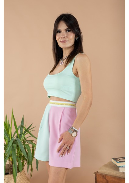 Mint Kadın Basic Crop Bluz modelleri