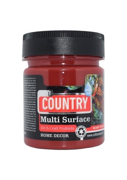 Country Multi Surface Hobi Boyası 1041 Bordo 120CC