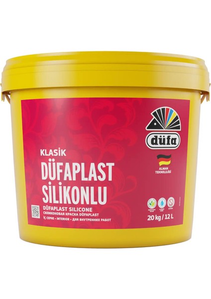 Klasik Düfaplast Silikonlu İç Cephe Duvar Boyası 1055 Fildişi 12 l