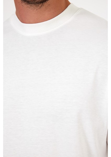 Erkek Bisiklet Yaka Los Angeles Baskılı T-Shirt 7029 modelleri