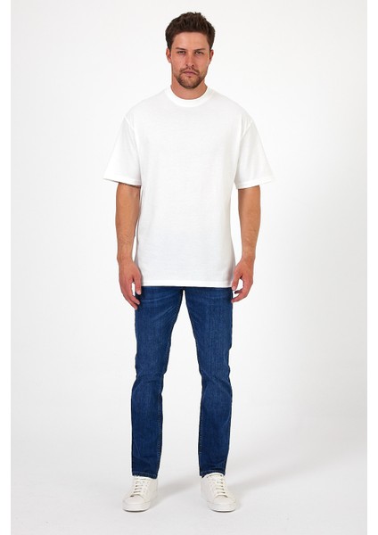Erkek Bisiklet Yaka Los Angeles Baskılı T-Shirt 7029 indirimleri