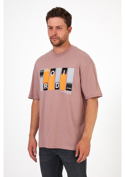 Erkek Bisiklet Yaka Baskılı T-Shirt 7028 fiyatları