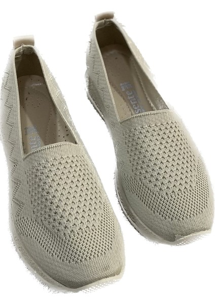 Y24-200 Kadın Triko Günlük Comfort Ayakkabı Ten