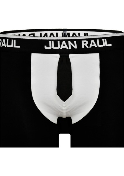 Munivy Juan Raul Kravat Desenli Siyah Rahat Erkek Boxer