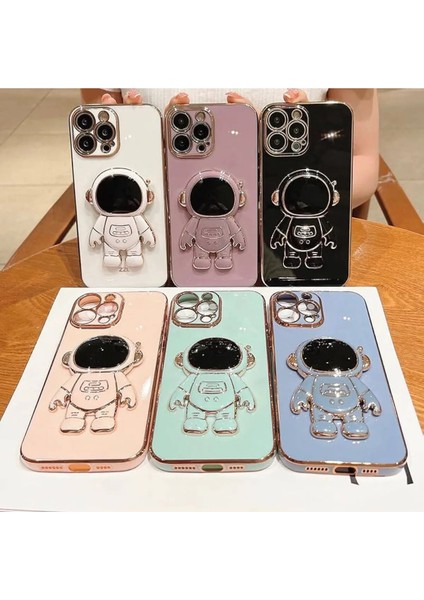 MAB Apple iPhone 13 Pro Uyumlu Astronot Standlı Kamera Lens Korumalı Telefon Kılıfı modelleri