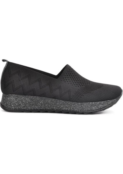 Y24-200 Kadın Triko Günlük Comfort Ayakkabı Siyah