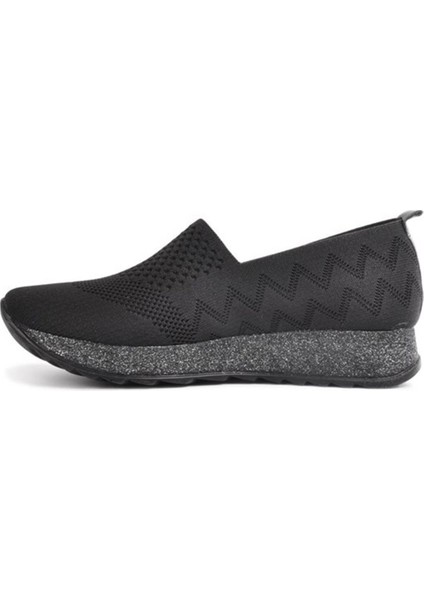 Y24-200 Kadın Triko Günlük Comfort Ayakkabı Siyah
