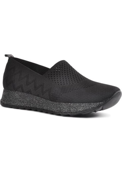 Y24-200 Kadın Triko Günlük Comfort Ayakkabı Siyah