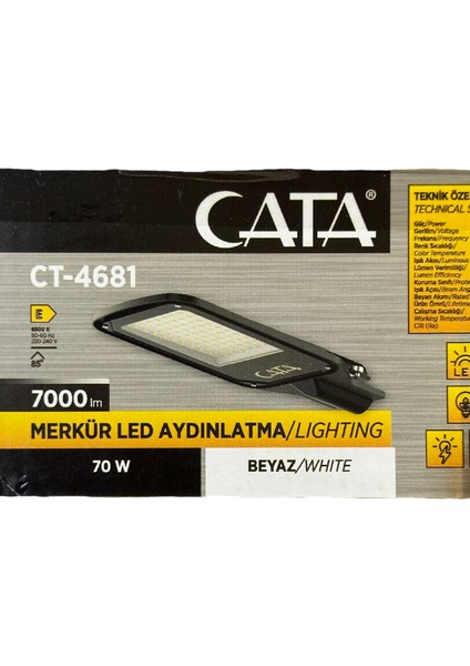 CT-4681 70W 6500K (Beyaz Işık) Sokak Armatürü (4 Adet) modelleri