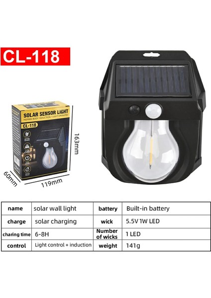 -Solar Sensor Light CL-118