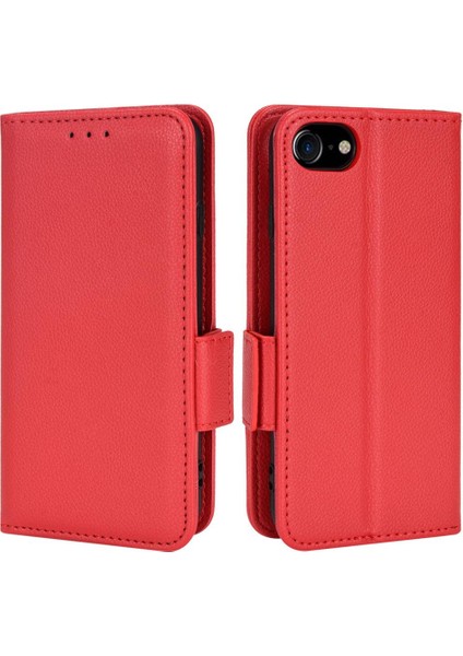 Iphone 7/8 Için Kılıf Manyetik Cüzdan Yan Toka Kart Yuvaları Tutucu Pu (Yurt Dışından)