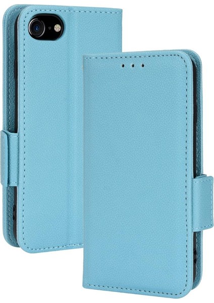 Iphone 7/8 Için Kılıf Manyetik Cüzdan Yan Toka Kart Yuvaları Tutucu Pu (Yurt Dışından)