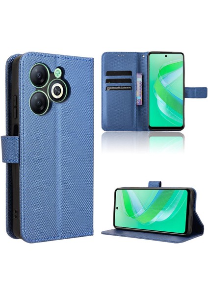 Infinix Akıllı 8 Kapak Için Kılıf Kickstand Kart Tutucu Manyetik Cüzdan (Yurt Dışından)