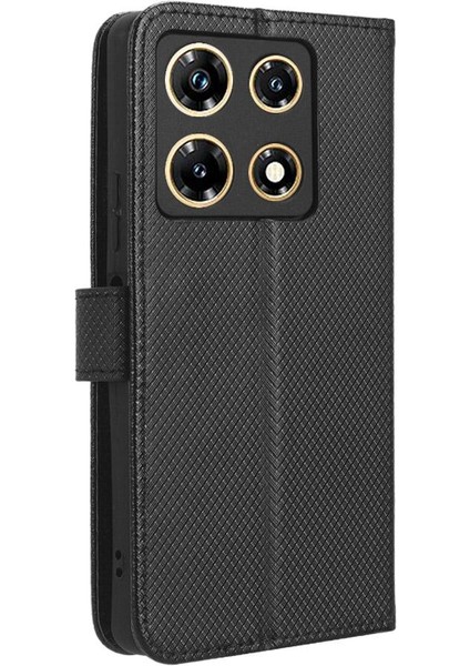 Infinix Not 30 Pro Kickstand Kapak Kart Tutucu Manyetik Cüzdan Için Kılıf (Yurt Dışından)