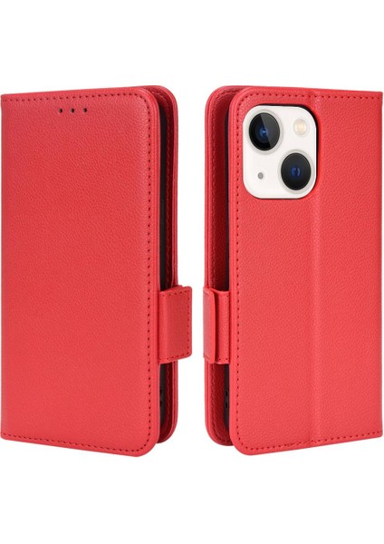 Iphone 13 Için Kılıf Mini Yan Toka Kart Yuvaları Tutucu Pu Deri Cüzdan (Yurt Dışından)