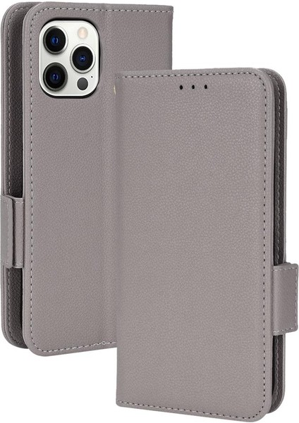 Iphone 12 Için Kılıf Pro Max Kart Yuvaları Tutucu Cüzdan Manyetik Yan Toka (Yurt Dışından)