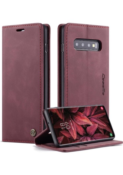Samsung Galaxy S10 Artı Manyetik Kapatma Darbeye Kapak Pu Için Flip Case (Yurt Dışından)