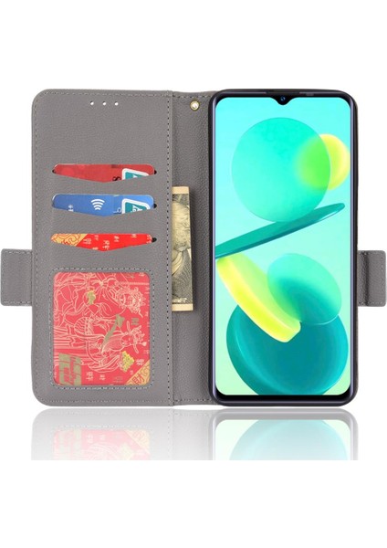 Oukitel C25 Cüzdan Pu Deri Kart Yuvaları Tutucu Yan Toka Için Kılıf (Yurt Dışından) fiyatları