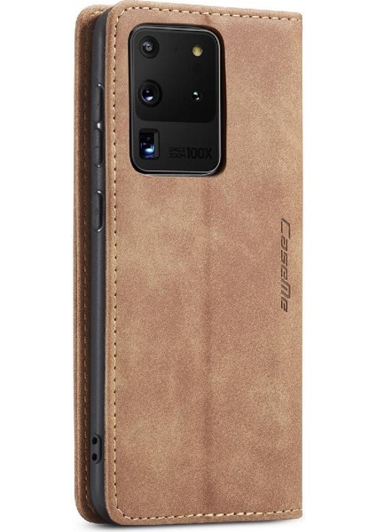 Samsung Galaxy S20 Ultra Flip Folio Kitap Için Flip Case Vintage Pu Deri (Yurt Dışından) fiyatları