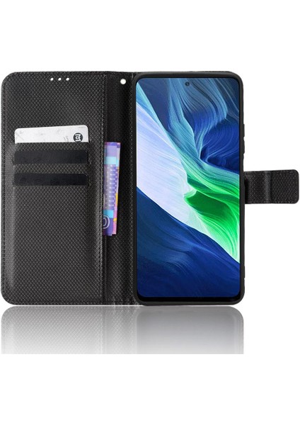 Infinix Not 10 Pro Manyetik Cüzdan Kickstand Kart Tutucu Kapak Için Kılıf (Yurt Dışından)