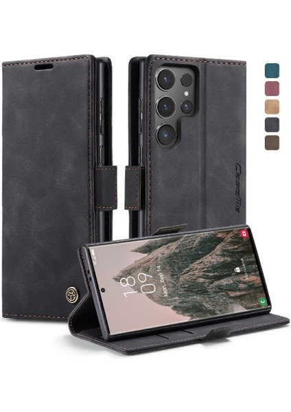Samsung Galaxy S24 Için Flip Case Ultra 5g Flip Folio Kitap Manyetik Kapatma (Yurt Dışından)