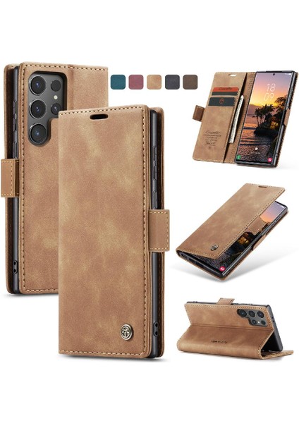 Samsung Galaxy S24 Için Flip Case Ultra 5g Flip Folio Kitap Manyetik Kapatma (Yurt Dışından)