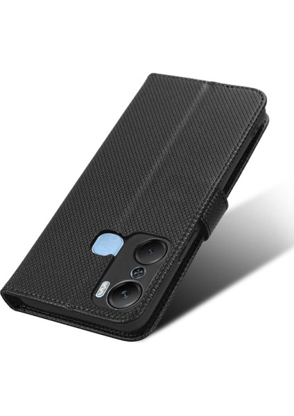 Infinix Sıcak 12 Pro Kickstand Manyetik Cüzdan Kart Tutucu Kapak Için Kılıf (Yurt Dışından)
