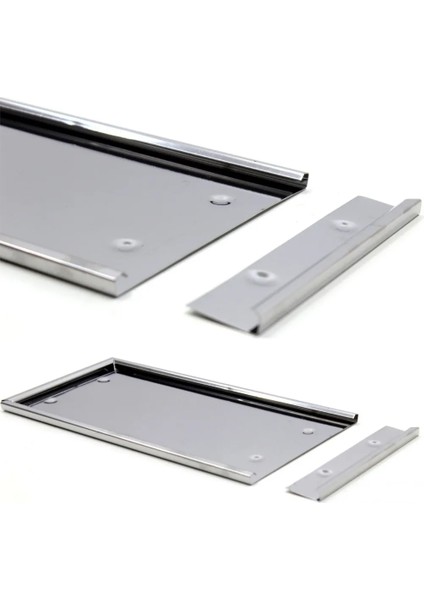 Paslanmaz Krom Metal Plakalık 31CM x 15.5cm 2 Adet 357560974 fiyatları