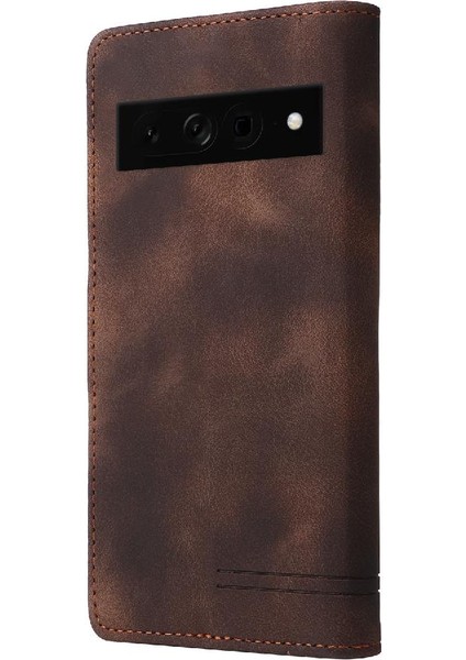 Google Piksel 7 Pro Flip Kapak Için Flip Case Darbeye Deri Kılıf (Yurt Dışından)