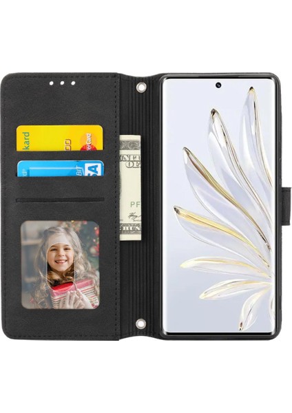 Onur 70 Kickstand Cüzdan Kılıf Manyetik Kapatma Pu Deri Için Flip Case (Yurt Dışından)