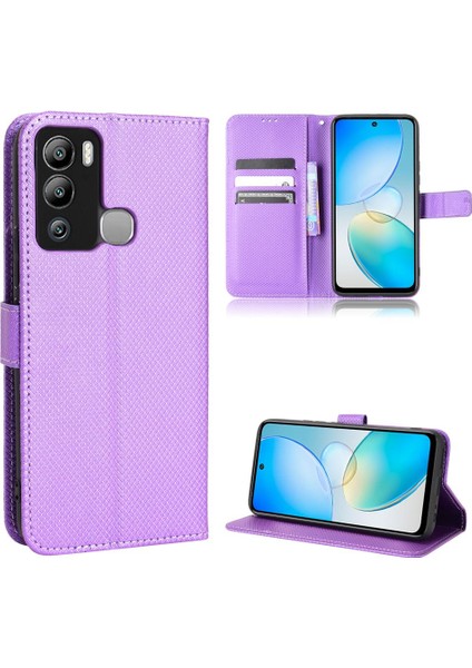 Infinix Sıcak 12I Kickstand Kapak Manyetik Cüzdan Kart Tutucu Için Kılıf (Yurt Dışından)