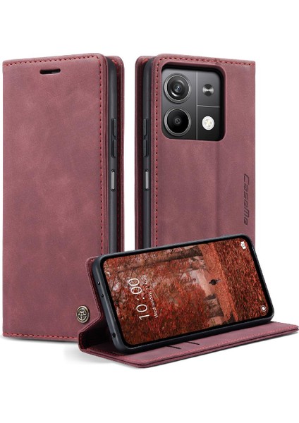 Xiaomi Redmi Not 13 Için Flip Case 5g Kılıf Kart Yuvası Kickstand Flip Folio (Yurt Dışından)