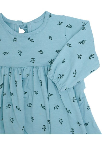 Kız Bebek Baskılı Elbise ve Toka_RG321 modelleri