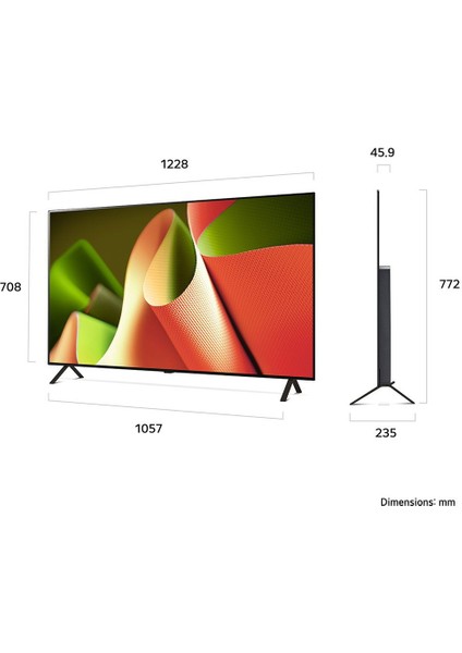 OLED55B46 55" 139 Ekran Uydu Alıcılı 4K Ultra HD Smart webOS Smart OLED TV